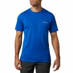 T-shirts Polos Randonnée COLUMBIA ZERO RULES M SS SHIRT AZUL 21 Bleu
