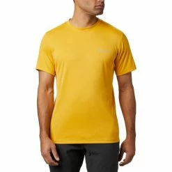 T-shirts Polos Randonnée COLUMBIA ZERO RULES M SS SHIRT BRIGHT GOLD 21 Jaune