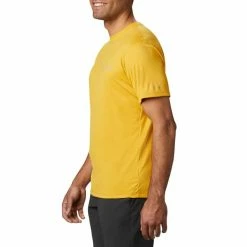 T-shirts Polos Randonnée COLUMBIA ZERO RULES M SS SHIRT BRIGHT GOLD 21 Jaune -Vêtements de randonnée Homme Soldes 9 95471 zero rules m ss shrt bright gold 1533313 790 04