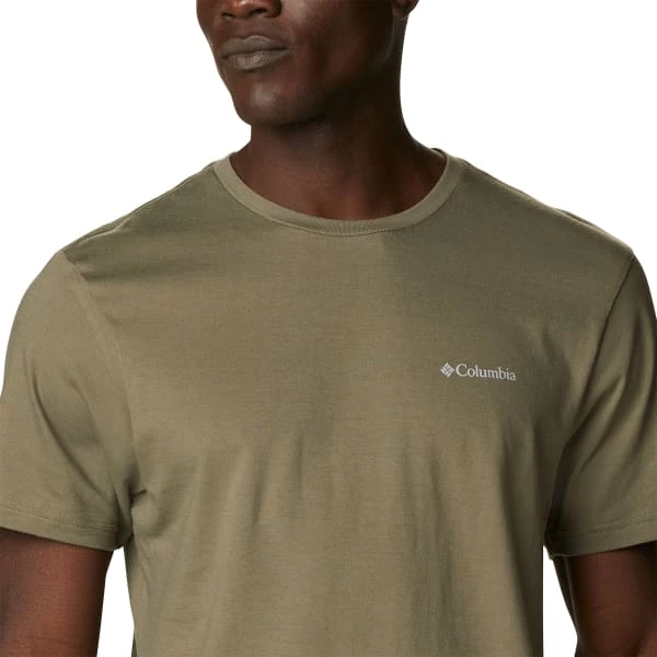 T-shirts Polos Randonnée COLUMBIA CSC BASIC LOGO TEE STONE GREEN VER 21 Vert 2 T-shirts Polos Randonnée COLUMBIA CSC BASIC LOGO TEE STONE GREEN VER 21 Vert – Image 2