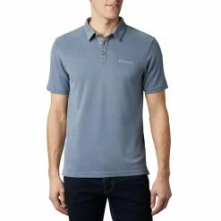 T-shirts Polos Randonnée COLUMBIA NELSON POINT POLO MOUNTAIN 21 Bleu