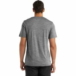 T-shirts Polos Randonnée ICEBREAKER TECH LITE II SS TEE BEAR GRITSTO 22 Gris -Vêtements de randonnée Homme Soldes 9 95507 tech lite ii ss tee bea gritsto ib0a56fq004 03