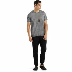 T-shirts Polos Randonnée ICEBREAKER TECH LITE II SS TEE BEAR GRITSTO 22 Gris -Vêtements de randonnée Homme Soldes 9 95507 tech lite ii ss tee bea gritsto ib0a56fq004 04