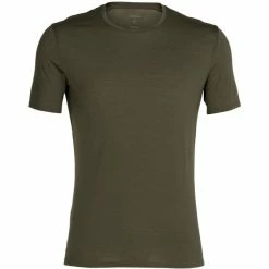 T-shirts Polos Randonnée ICEBREAKER ANATOMICA SS CREWE LODEN 23 Vert