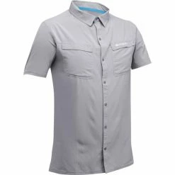 Vêtements de randonnée Homme Soldes 6 Chemises Randonnée RAIDLIGHT TRAIL SHIRT LIGHT GREY 21 Gris