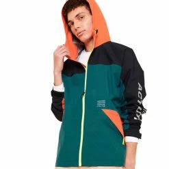 Vestes Randonnée AIGLE MORDIUS ATLANTIC CB 21 Orange / Vert / Noir