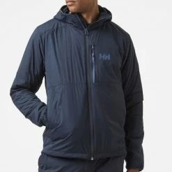 Vestes Randonnée HELLY HANSEN ODIN STRETCH HOODED LIGHT INSULATOR NAVY 21 Bleu -Vêtements de randonnée Homme Soldes 9 98254 odin stretch hooded light insulator navy 62914 597 03