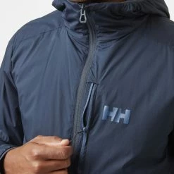 Vestes Randonnée HELLY HANSEN ODIN STRETCH HOODED LIGHT INSULATOR NAVY 21 Bleu -Vêtements de randonnée Homme Soldes 9 98254 odin stretch hooded light insulator navy 62914 597 05